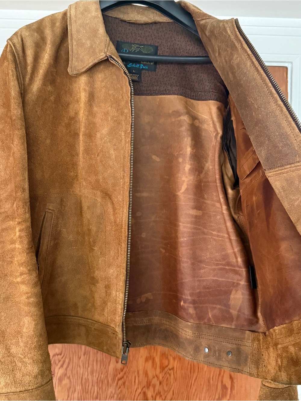 Schott NYC Perfecto 370 “Duke” Premium Rough Out Suede Classic Leather Jacket - Picture 4 of 17